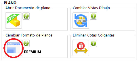 Función Cambio formato de planos de CIMTOOLS para SolidWorks